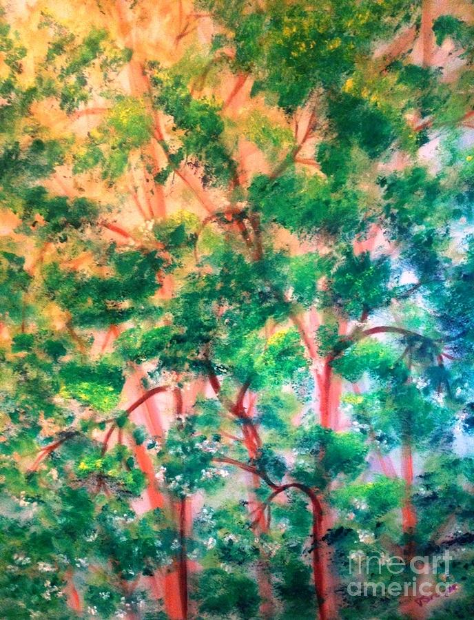 Deep Forest Painting by Tatiana Sragar