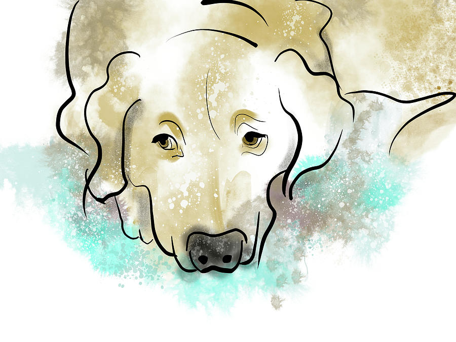 Deep In Thought - Animals - Dogs Painting