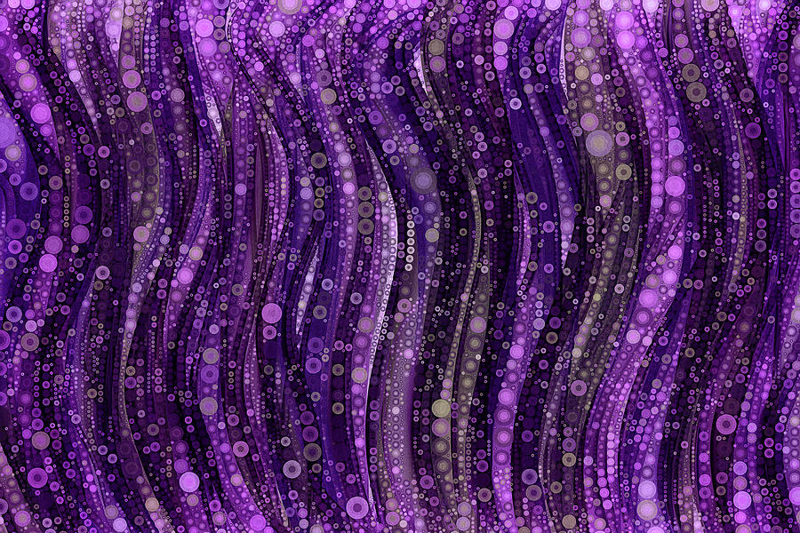 Deep Purple Abstract Art Digital Art by Peggy Collins