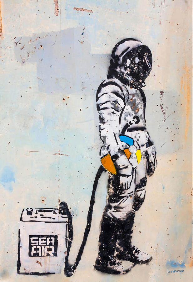 Deep Sea Air Diver Banksy Poster music Painting by Stevens Hannah ...