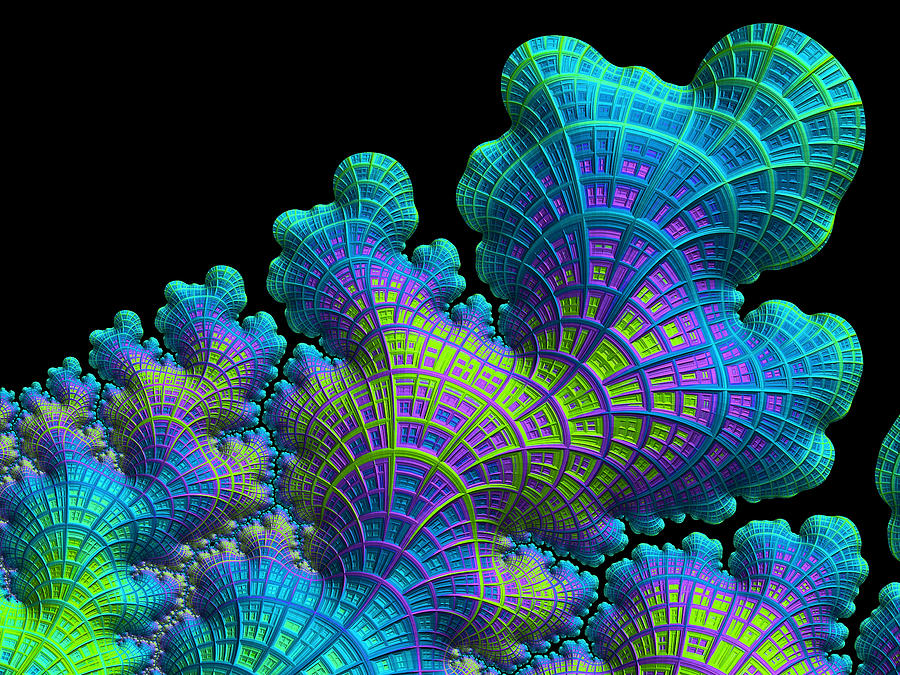 Science Fiction Digital Art - Deep Sea Coral by Susan Maxwell Schmidt