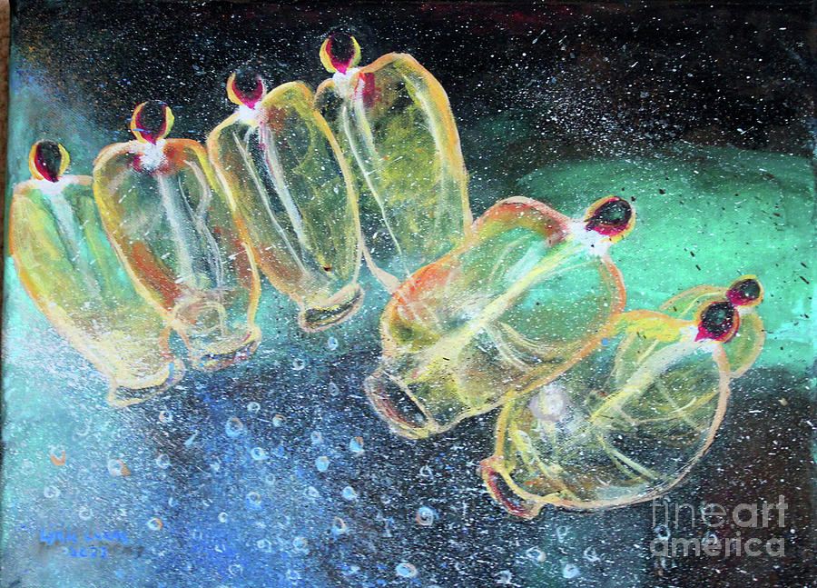 Deep Sea Creatures Painting by Lyric Lucas
