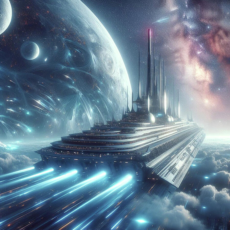 Science Fiction Digital Art - Deep Space 3 by Newel Hunter