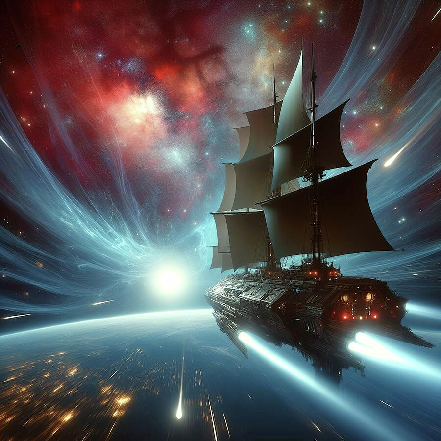 Science Fiction Digital Art - Deep Space 4 by Newel Hunter