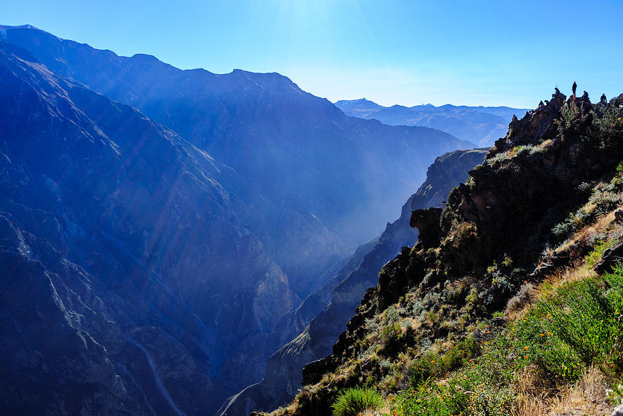 Deep valley in the Colca Canyon in Peru Photograph by Calin Hertioga