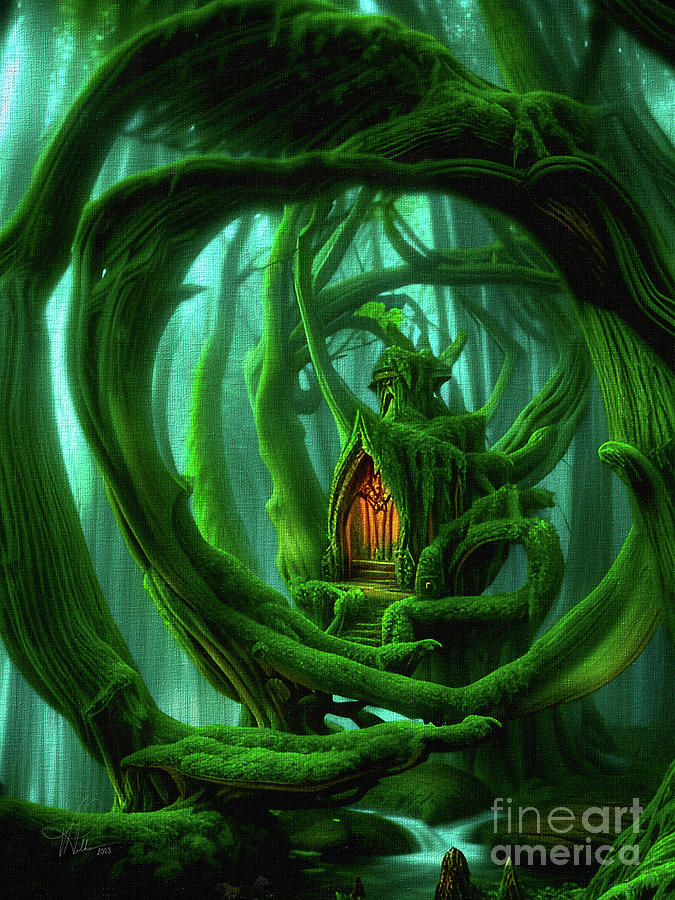 Deep Within the Magical Forest Digital Art by Vicki Pelham