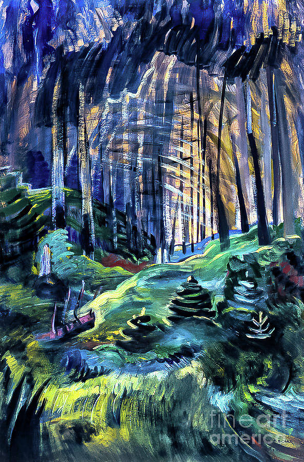 Deep Woods by Emily Carr 1936 Painting by Emily Carr