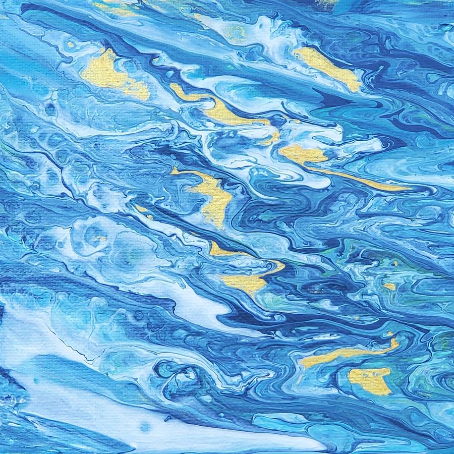 Deeper Water, Rivers of Paint Collection Painting by Pamela Poole