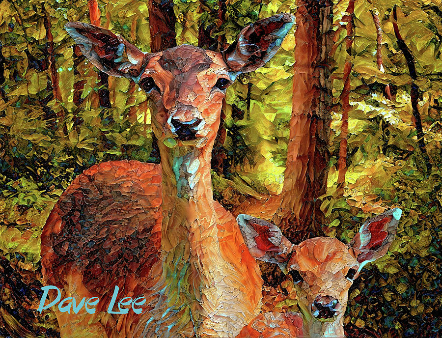 Deer Buds Digital Art by Dave Lee