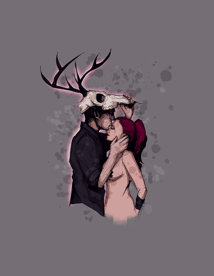 Bdsm Drawing - Deer Daddy Series Three Aftercare by Ludwig Van Bacon