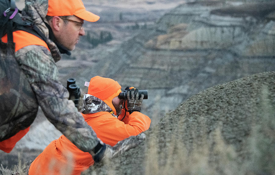 Binocular Photograph - Deer Hunters by Phil And Karen Rispin