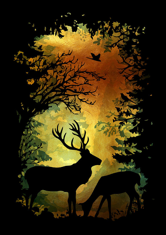 Deer Life Digital Art by Ramy Hefny - Fine Art America