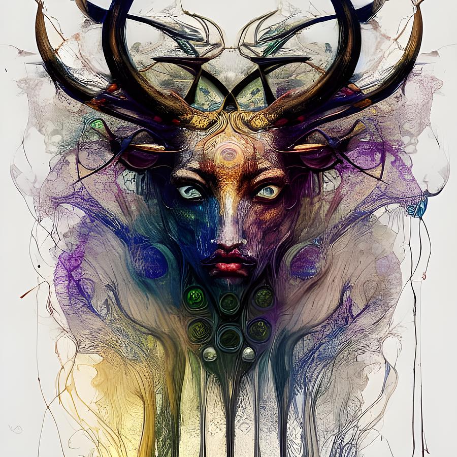 Deer Woman Digital Art by Beverly Read
