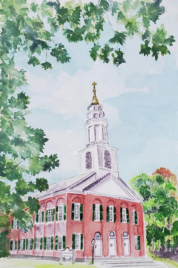 Deerfield Church Painting by Claudette Carlton