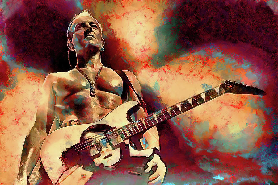 Def Leppard Phil Collen Art Gods Of War by James West Digital Art by ...