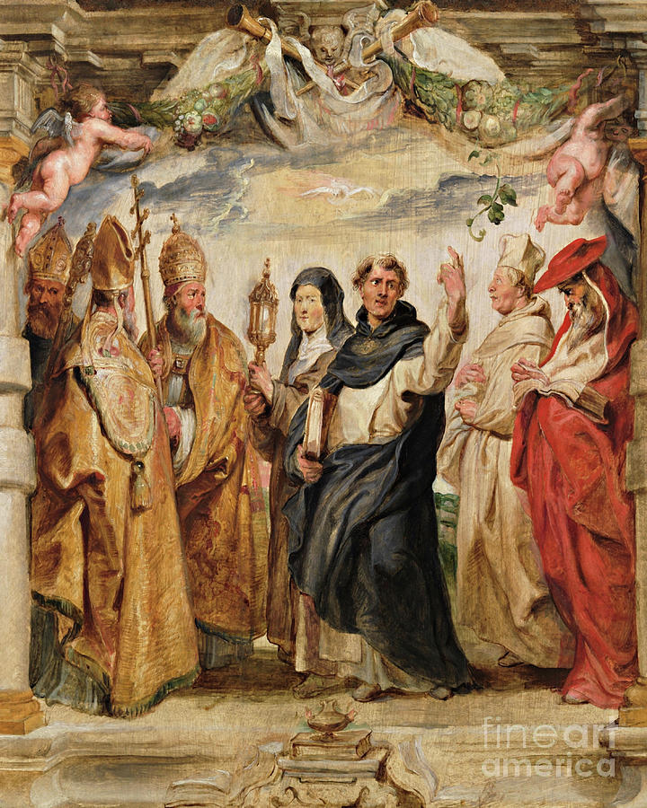 Defenders of the Eucharist - CZDOE Painting by Peter Paul Rubens