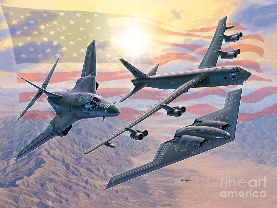 Air Force Digital Art - Defending Freedom by Stu Shepherd