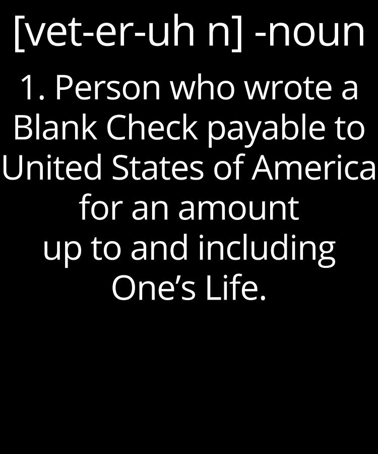 Definition Of Veteran Noun Blank Check Digital Art by Jacob Zelazny ...