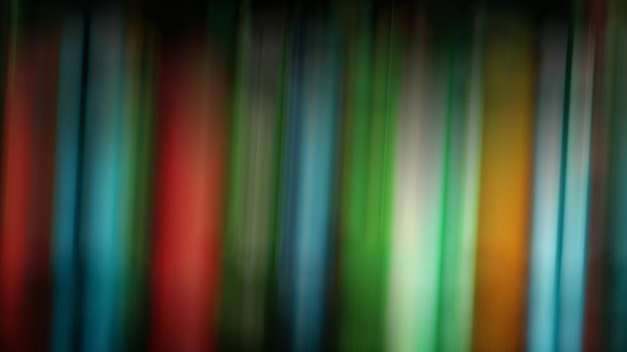 Defocused colorful abstract of christmas light, Motion blurred Photograph by Friendwithlove