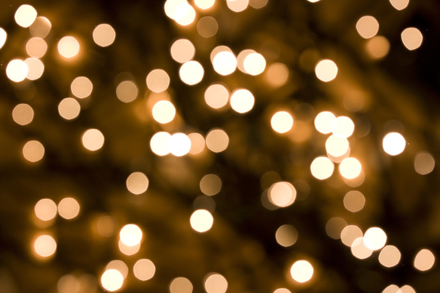 Defocused Gold Lights Photograph by Naomiwoods