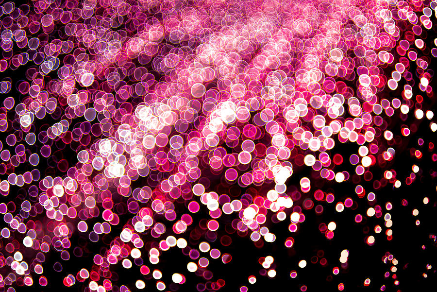 Defocused Lights Blurred Abstract Pink Color Background Photograph