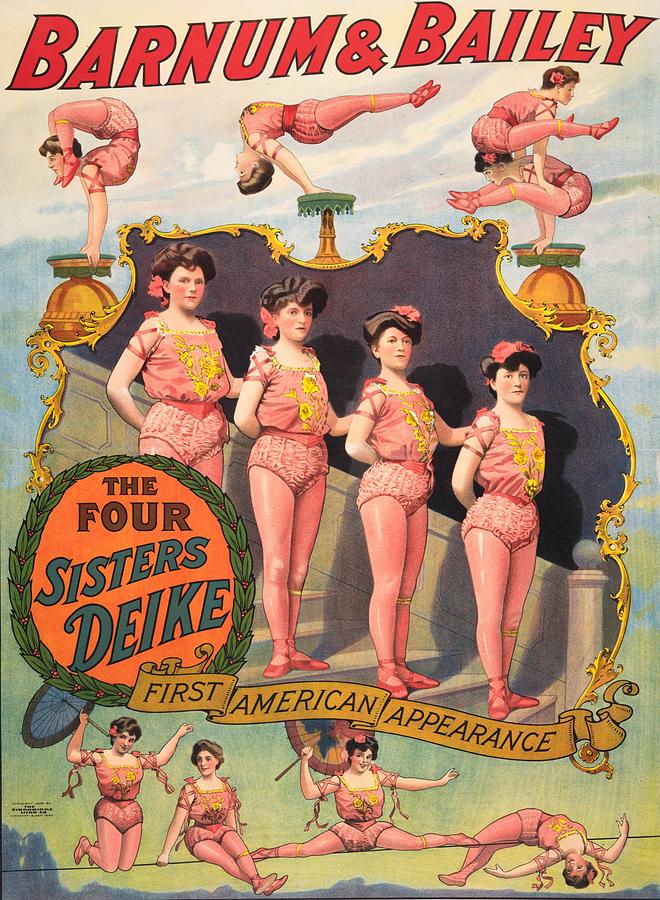 Deike Sisters 1909 Digital Art by Kim Kent