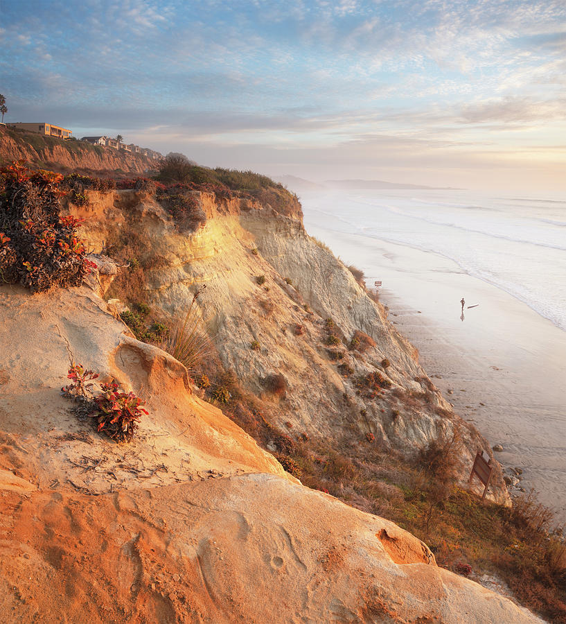 Del Mar Cliffs Sunset Three Photograph by William Dunigan - Fine Art ...