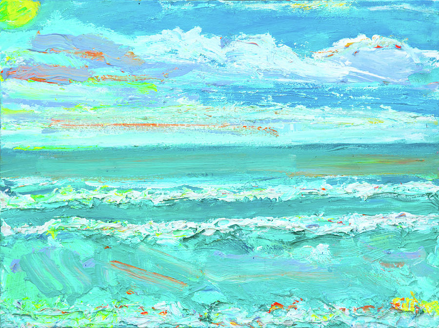 Del Mar Ocean Painting by Patrick Ginter