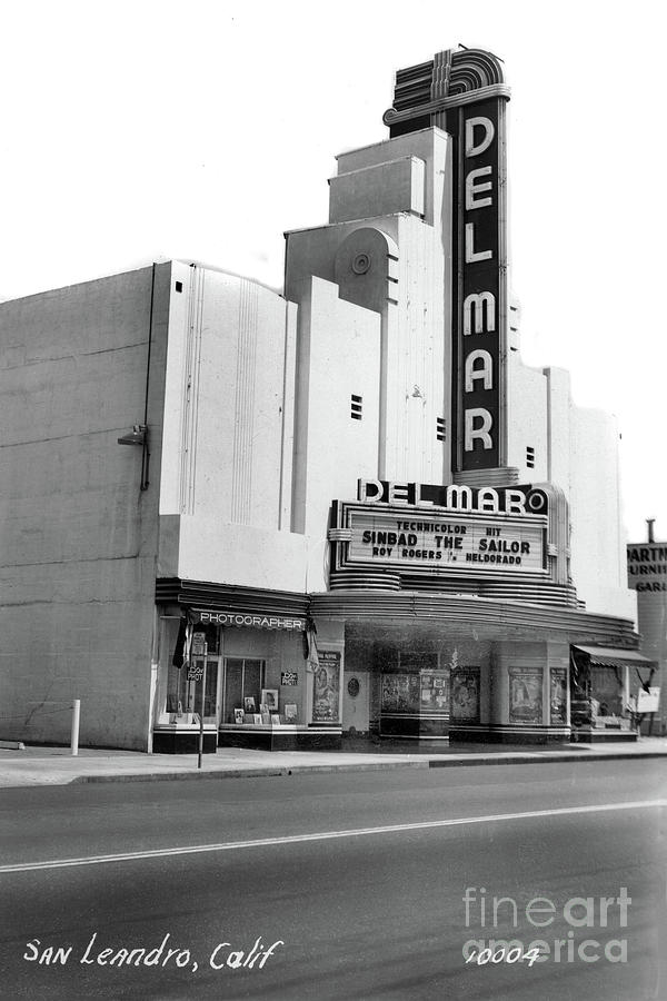 Streamline Photograph - Del Mar Theater opened on August 1, 1941 San Leandro, California by Monterey County Historical Society