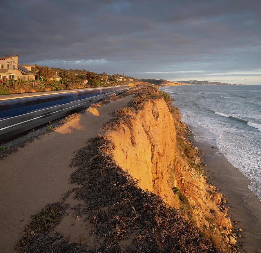 Del Mar Trail at Sunset Photograph by William Dunigan