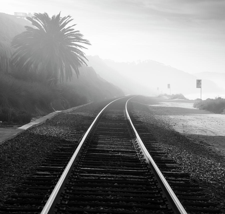 San Diego Photograph - Del Mar Train Tracks by William Dunigan