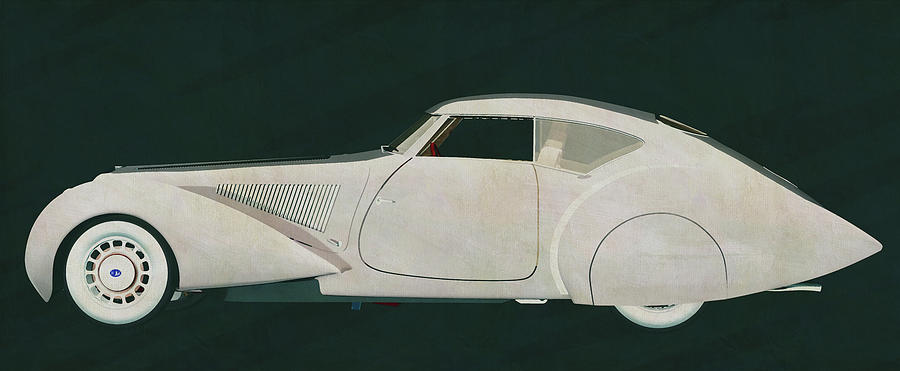 Delage D8-120 Aerosport exclusive French design from the 30s Painting by Jan Keteleer