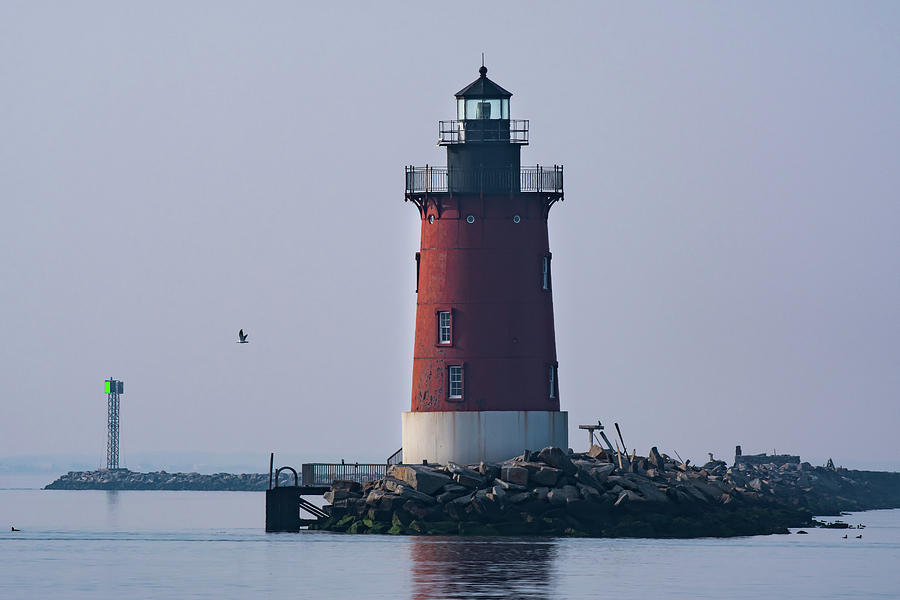 Delaware Breakwater East End Lighthouse Photograph by Rose Guinther