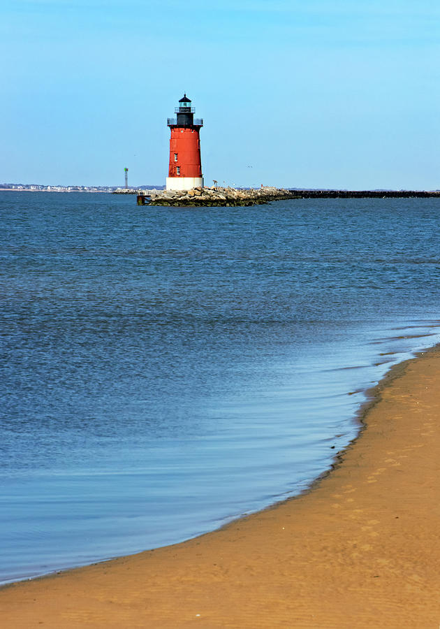 Delaware Breakwater Lighthouse Photograph by Carolyn Derstine