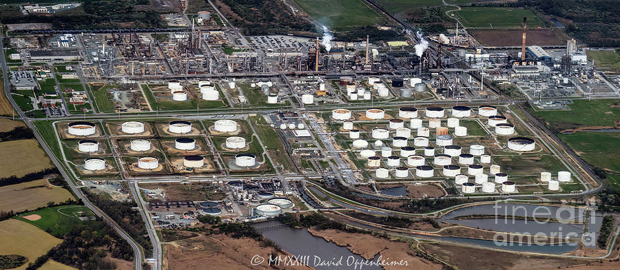 Delaware City Refinery Aerial View Photograph by David Oppenheimer