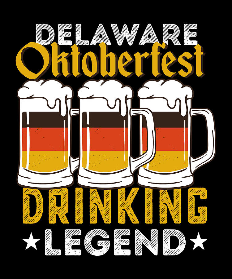 Delaware Oktoberfest Drinking Legend Beer Digital Art by Philip Anders