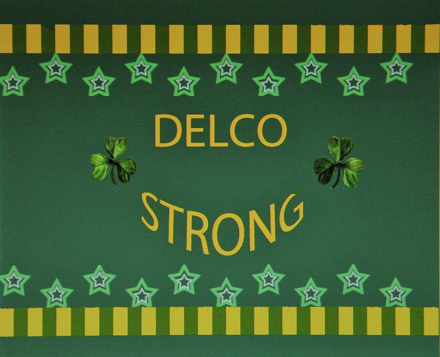Delaware County Digital Art - Delco Strong Face Mask by Jeannie Allerton
