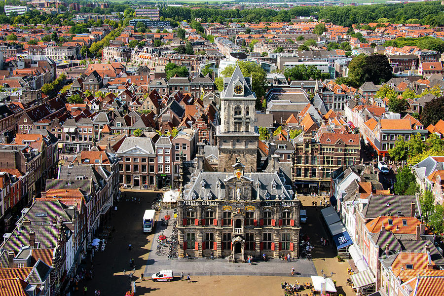 Delft City Hall and Market Square Photograph by Bob Phillips - Fine Art ...