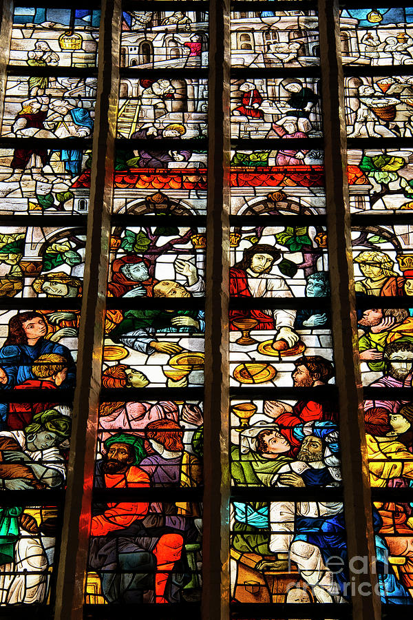 Concert Delft Oude Kerk Delft Oude Kerk Stained Glass Windows Three Photograph by Bob Phillips