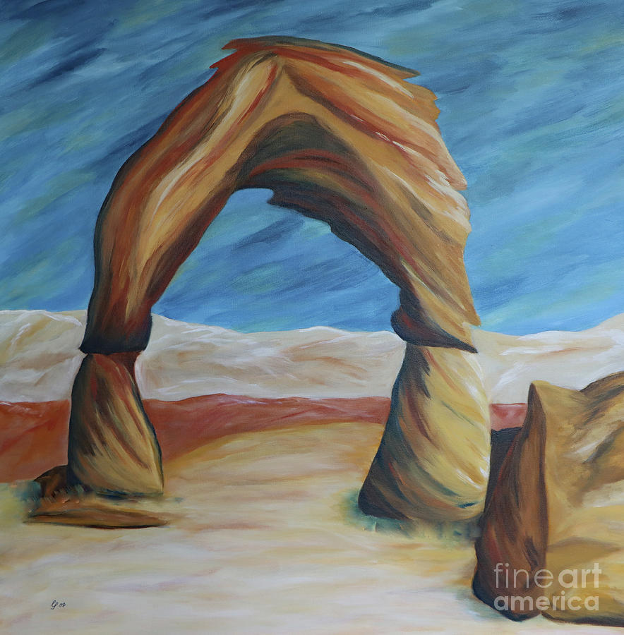 Delicate Arch I Painting by Christiane Schulze Art And Photography
