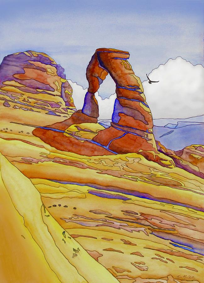Delicate Arch Painting by Kim McClinton