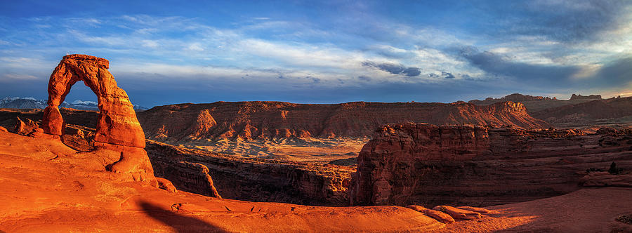 Arches National Park Photograph - Delicate Arch Panorama by Andrew Soundarajan