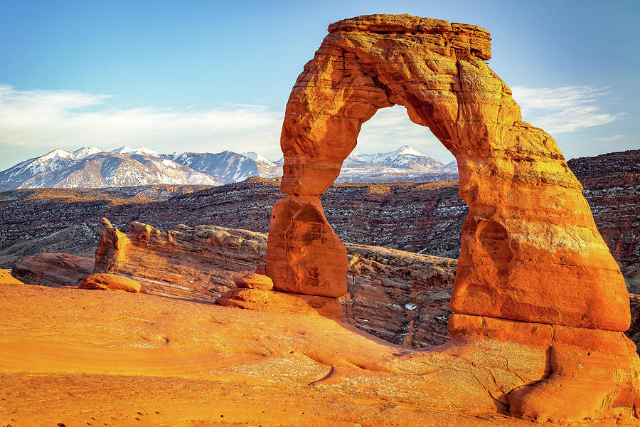 Delicate Arch Sunset Moab Utah Arches National Park Photograph by ...