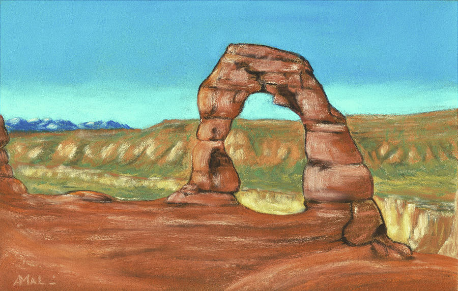 Delicate Arch - Utah Painting by Anastasiya Malakhova