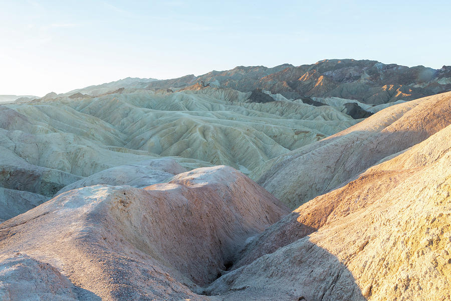 Delicate Colors at Death Valleys Zabriskie Point Photograph by Belinda Greb