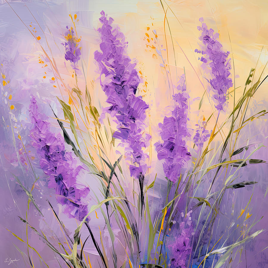 Delicate Flowers Art Painting by Lourry Legarde