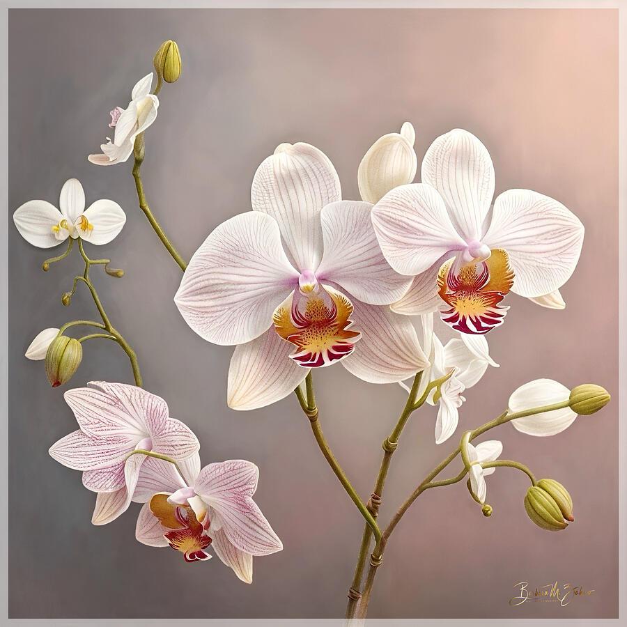 Orchid Photograph - Delicate Moth Orchids by Barbara Zahno
