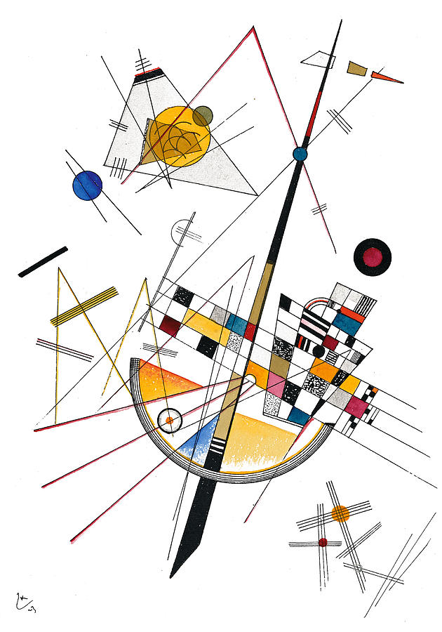 Delicate Tension #85, 1923 Artwork Reproduction Painting by Kandinsky ...