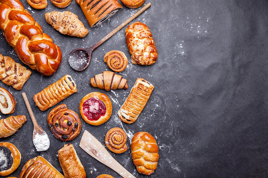 Delicious and sweet seasonal pastry background Photograph by And-one