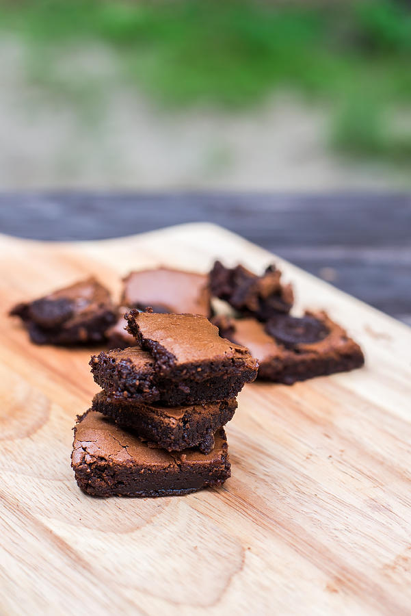 Delicious Chocolate Brownies Photograph by Putthipong